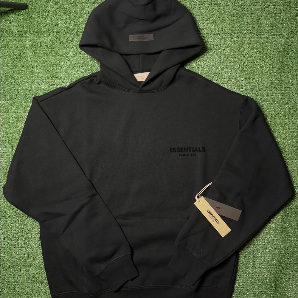 Essentials Men's Black Hoodie